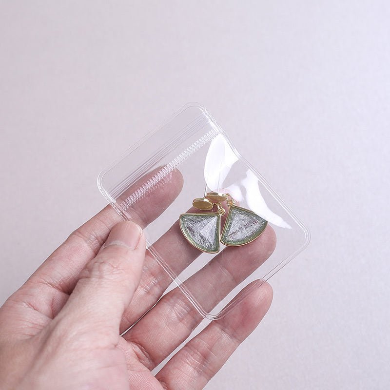 Transparent PVC Jewelry Earring Storage Bag - silverfoxgoods